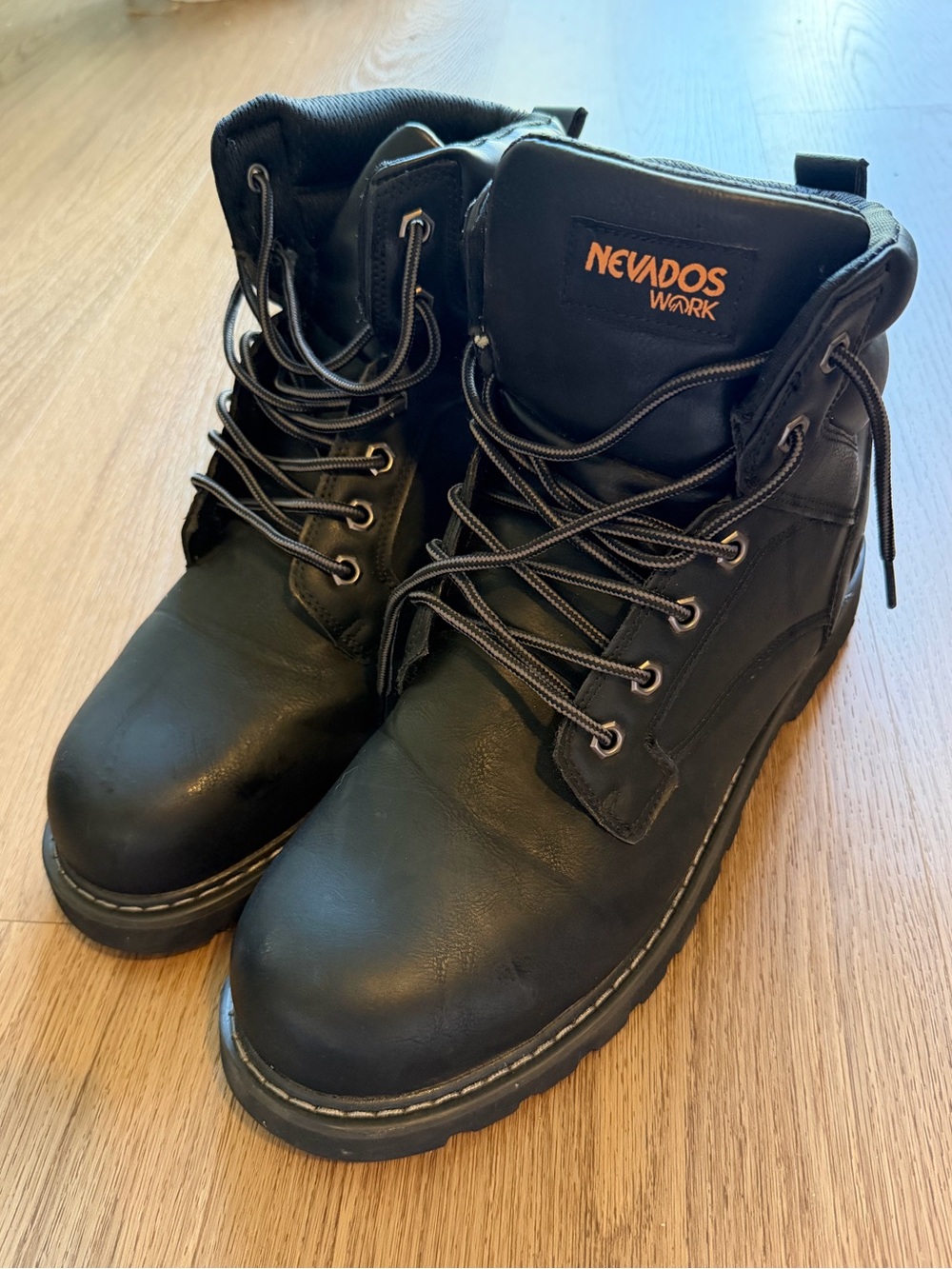 Nevados Work Crossbrace ST Men’s Size 13M Black Safety Toe Work Boots